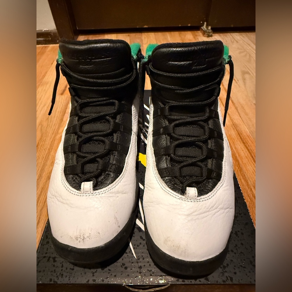 Jordan 10  Black White Green